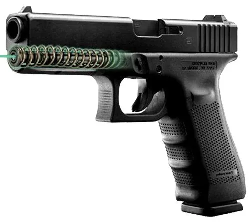 LaserMax LMSG417G Green Guide Rod Laser for Glock 17/34 Gen4 5.00 In - LaserMax - 0.63" AT 20 YARDS