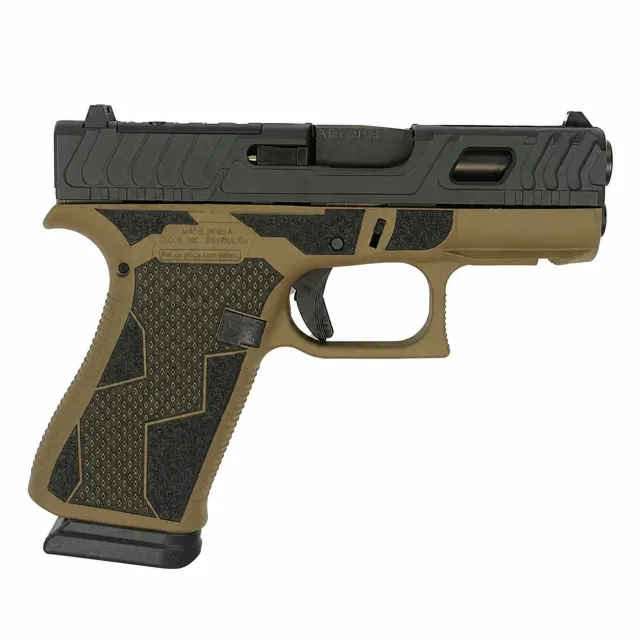 Glock G43X Kavorka 9mm 3.41 In FDE RMS/c 2x 15-Round Magazines