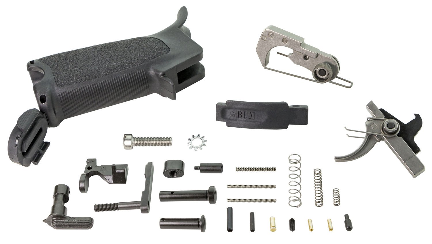 Bravo Company BCM ELPKBLK AR-15 Enhanced Lower Parts Kit Black 223 Nickel - BCM - LOWER PARTS KIT