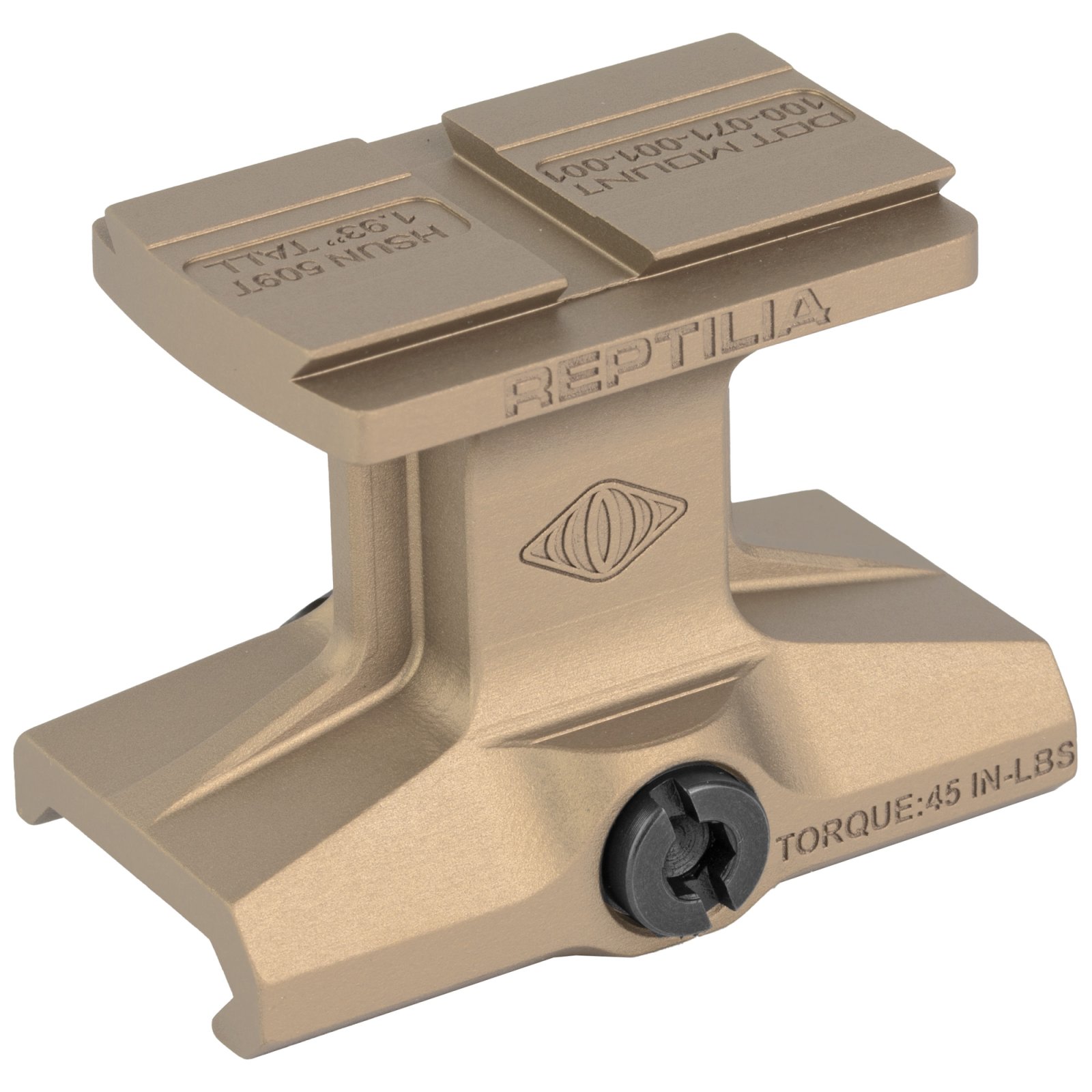 Reptilia 1.93" DOT Mount Holosun 507T Anodized Flat Dark Earth