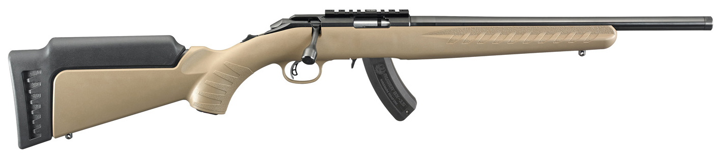 Ruger American Rimfire FDE .22 LR 16" Threaded 10+1 Model 8358