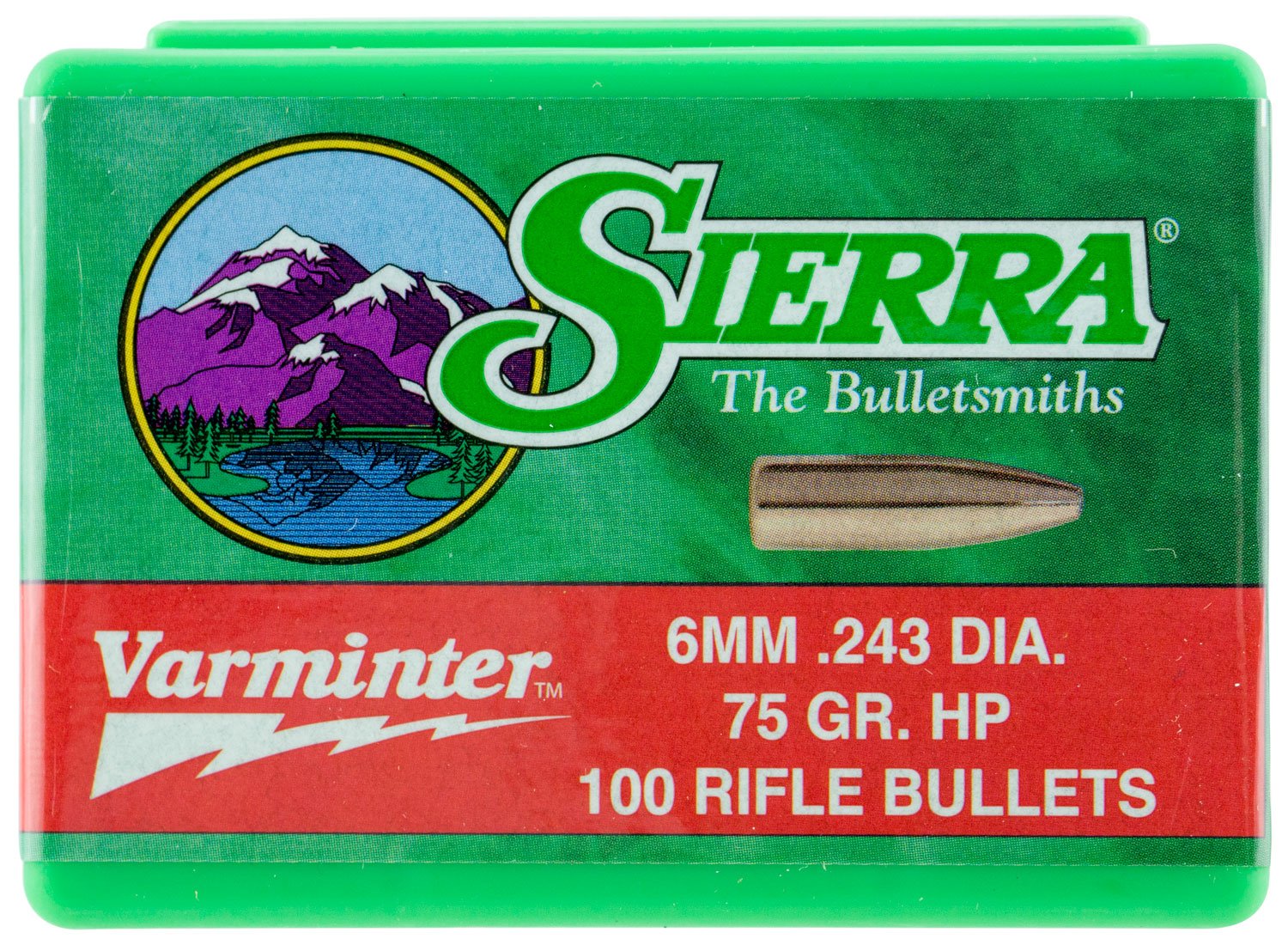 Buy Sierra 1510 Varminter 6mm 75gr Hollow Point Bullets 100/Box online