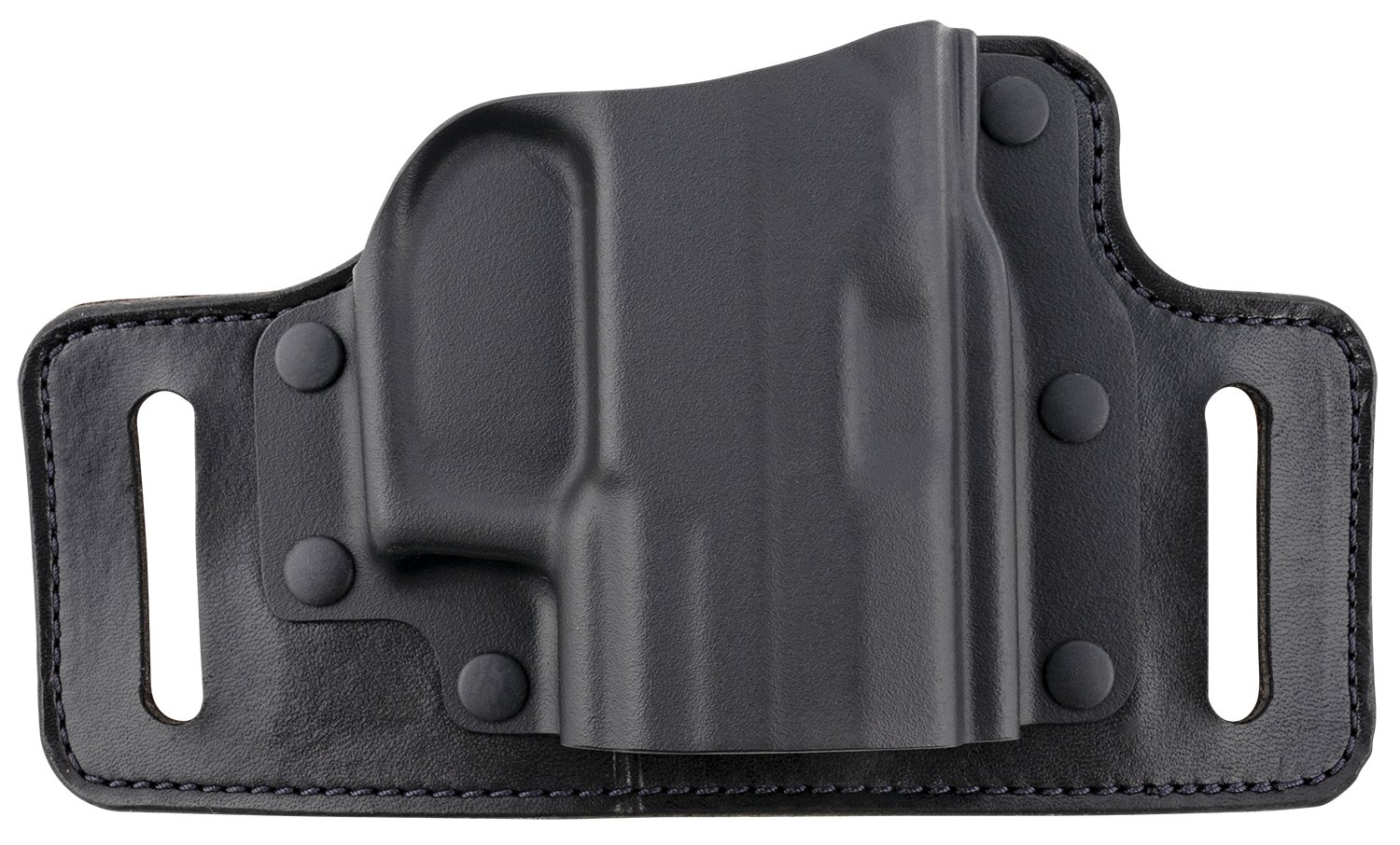 Galco TS820B TacSlide OWB Black Kydex/Leather Belt Holster Right Hand - Galco International - BLACK