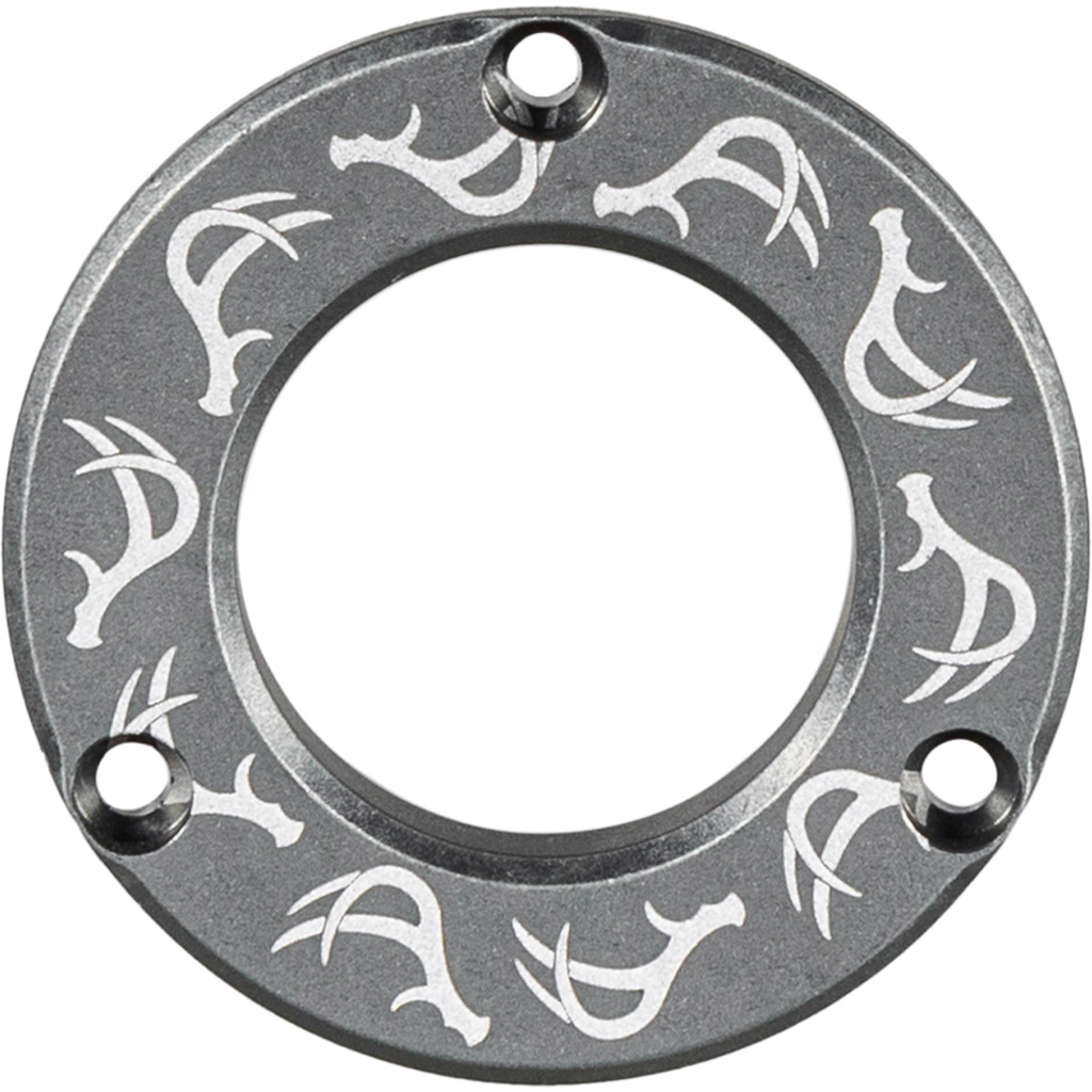 Axcel ADVR-HUB-SGDAN Driver Hubcap Stone Gray w/Deer Antlers Engraving