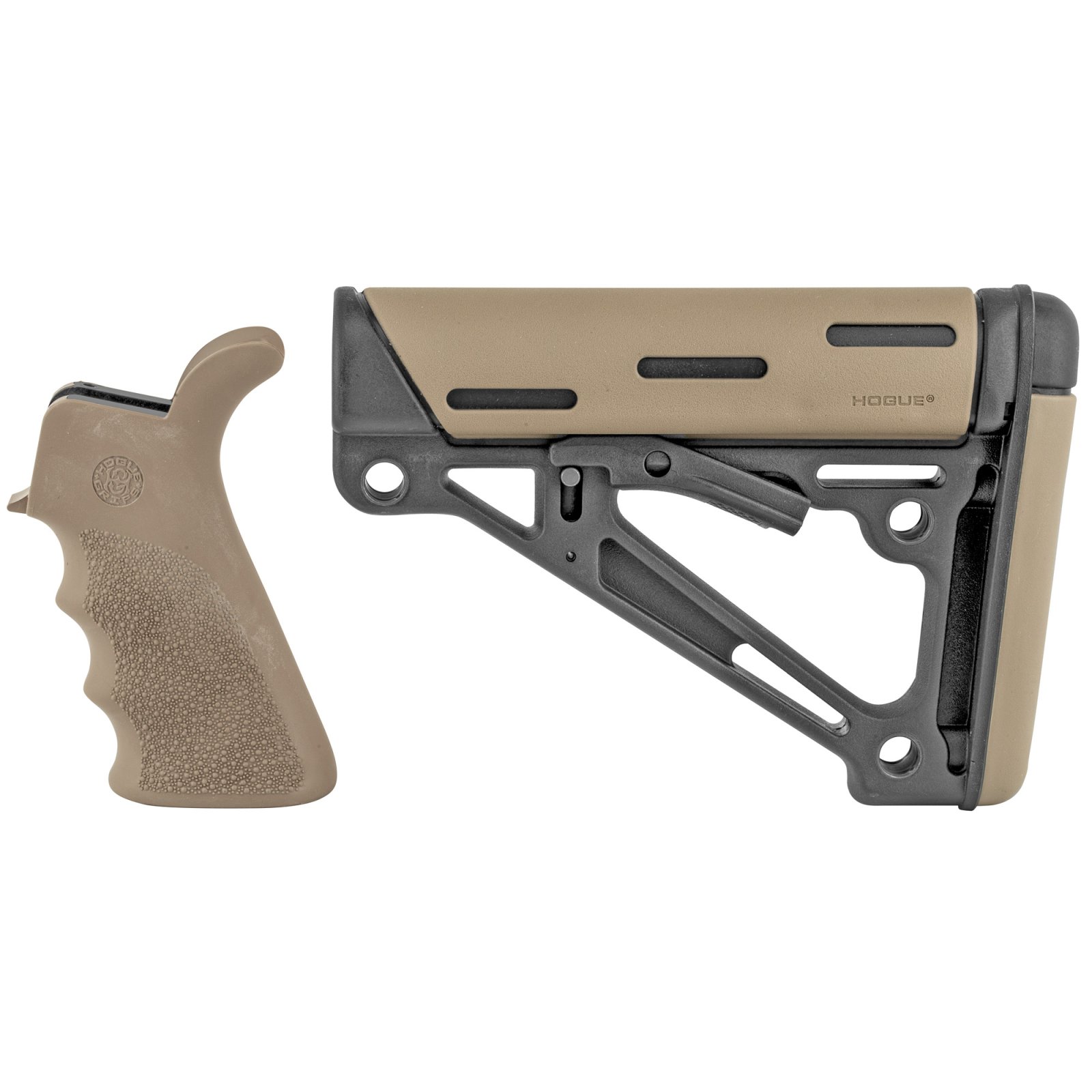 Hogue 15356 AR-15/M16 Grip & Collapsible Buttstock Kit FDE