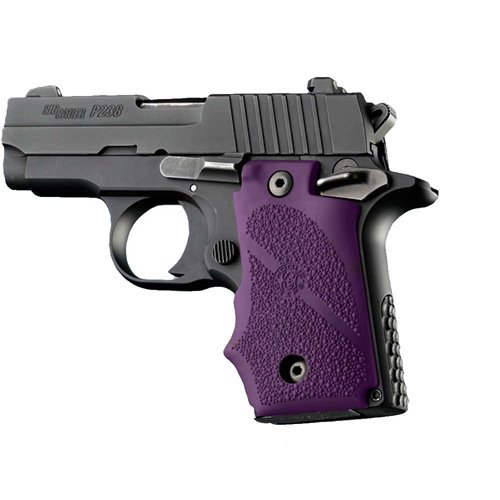 Buy Hogue 38006 Cobblestone Rubber Wraparound Grip Purple Finger Grooves online