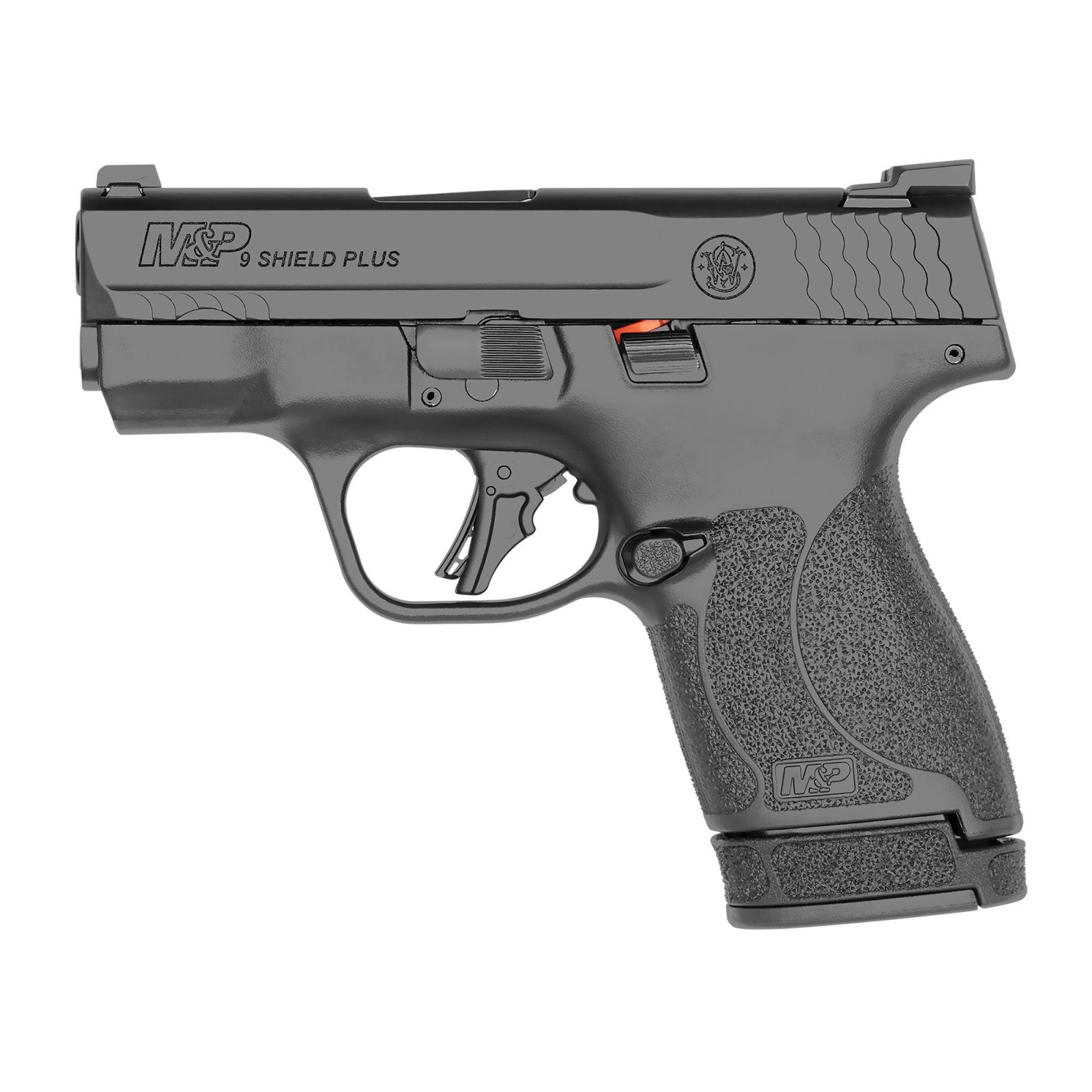 Smith & Wesson M&P Shield Plus 9mm Luger 3.1 in Black 10+1 13+1 Striker Fir - Smith & Wesson - 9mm