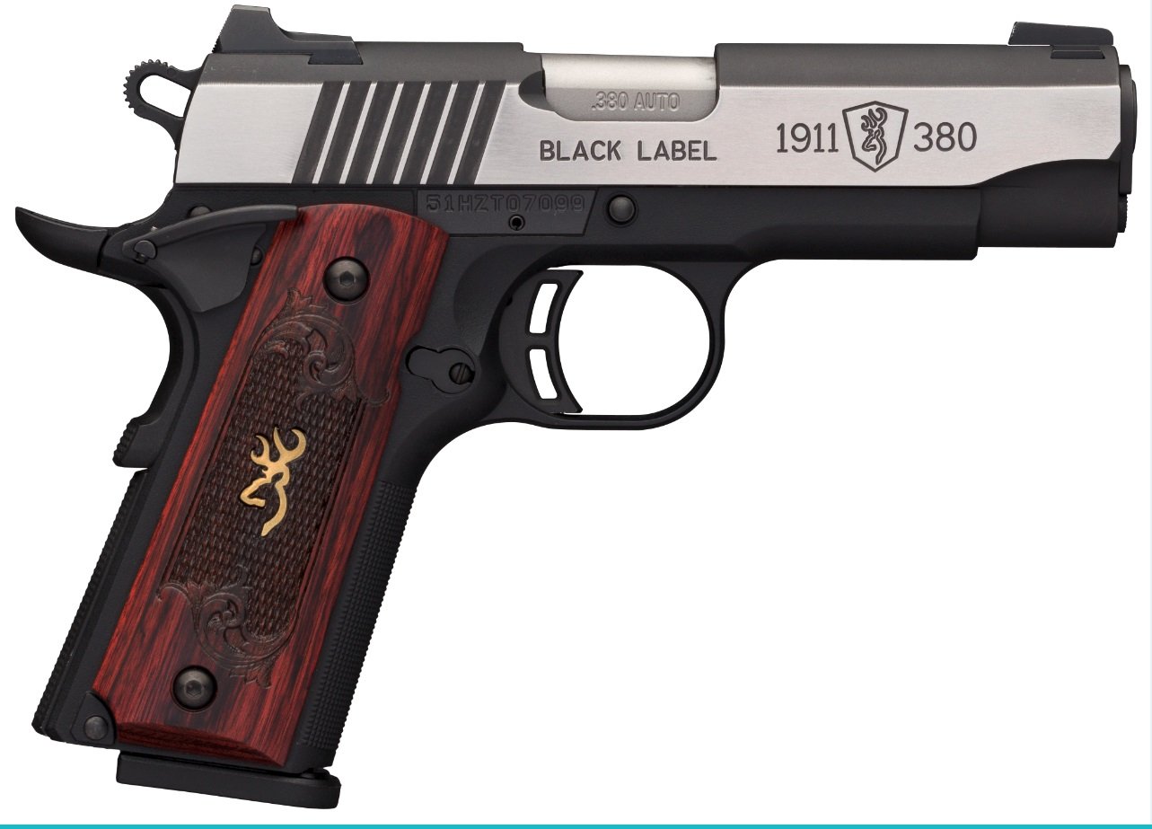 Browning 1911-380 Medallion Pro 380 ACP 3.625 in Barrel 8 Round Black Finis - Browning - 380 ACP