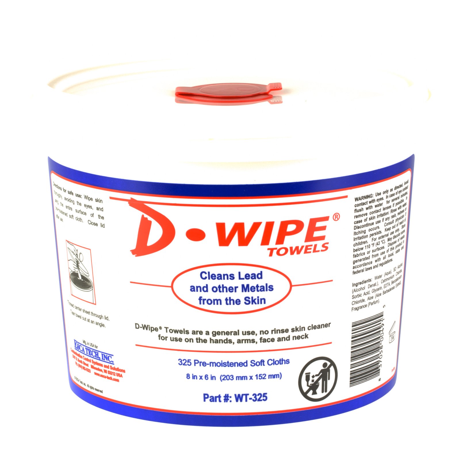 D-Lead D-Wipe Towels 325 Count Pre-Moistened Metal Dust Cleaning Towels