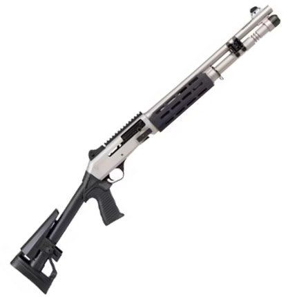 Panzer Arms PAM4CSMMFSS M4 Speed Pro 12ga Semi Auto Nickel 18.5" Barrel - Panzer Arms