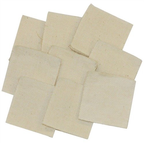 Brownells Heavy Duty Square Cotton Patches 1.75" .338 Cal 1000 Pk