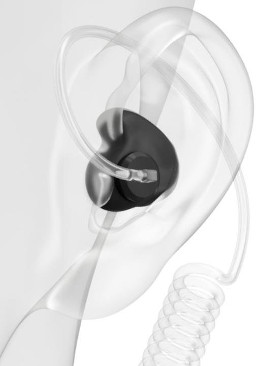 DECIBULLZ RTL-RDO-ISO Custom Molded Radio Earpieces 1/8" Tube Compatible