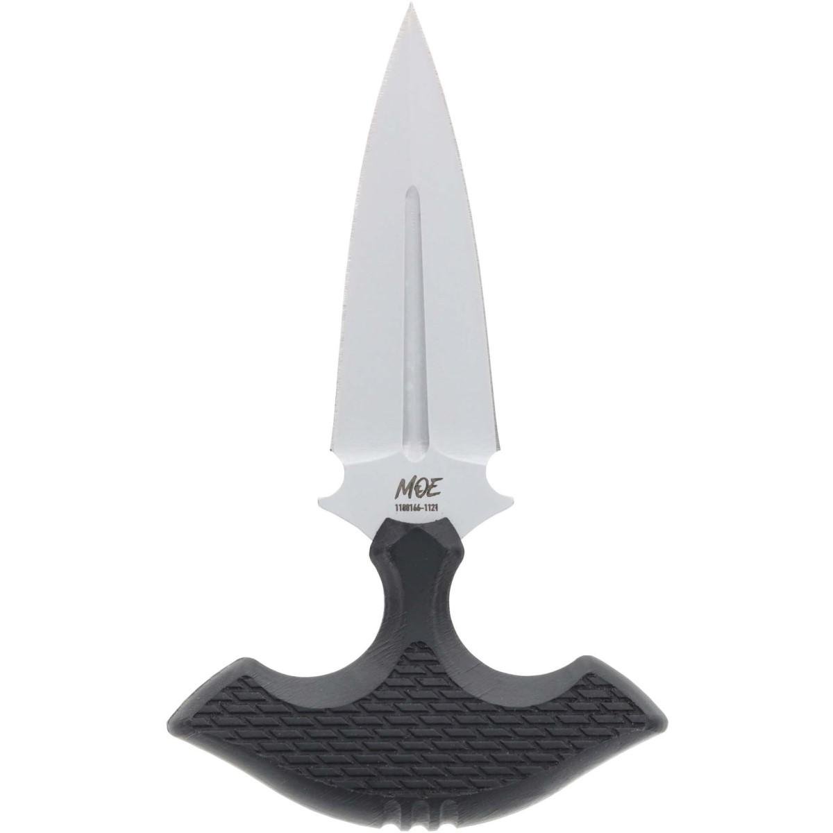 Buy Schrade MOE Fixed Blade Knife 3.25 in AUS-10 Steel Black Rubberized Handle online