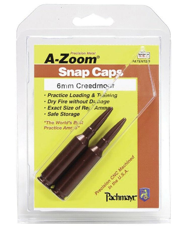A-Zoom Rifle Metal Snap Caps 6mm Creedmoor Package of 2 - Pachmayr - 6mm Creedmoor