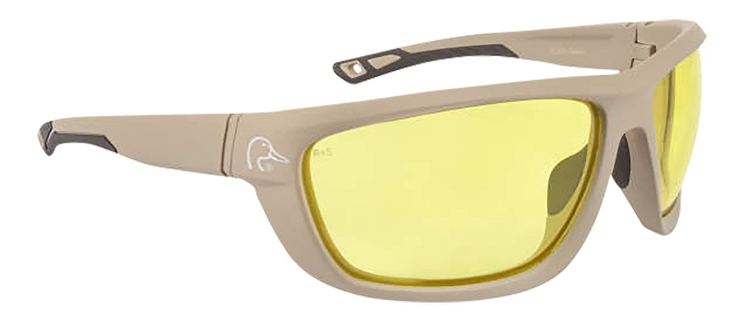 Radians DUFF13040C Amber Lens Tan Full Frame Safety Glasses 99.9% UV Protection - RAD - TAN