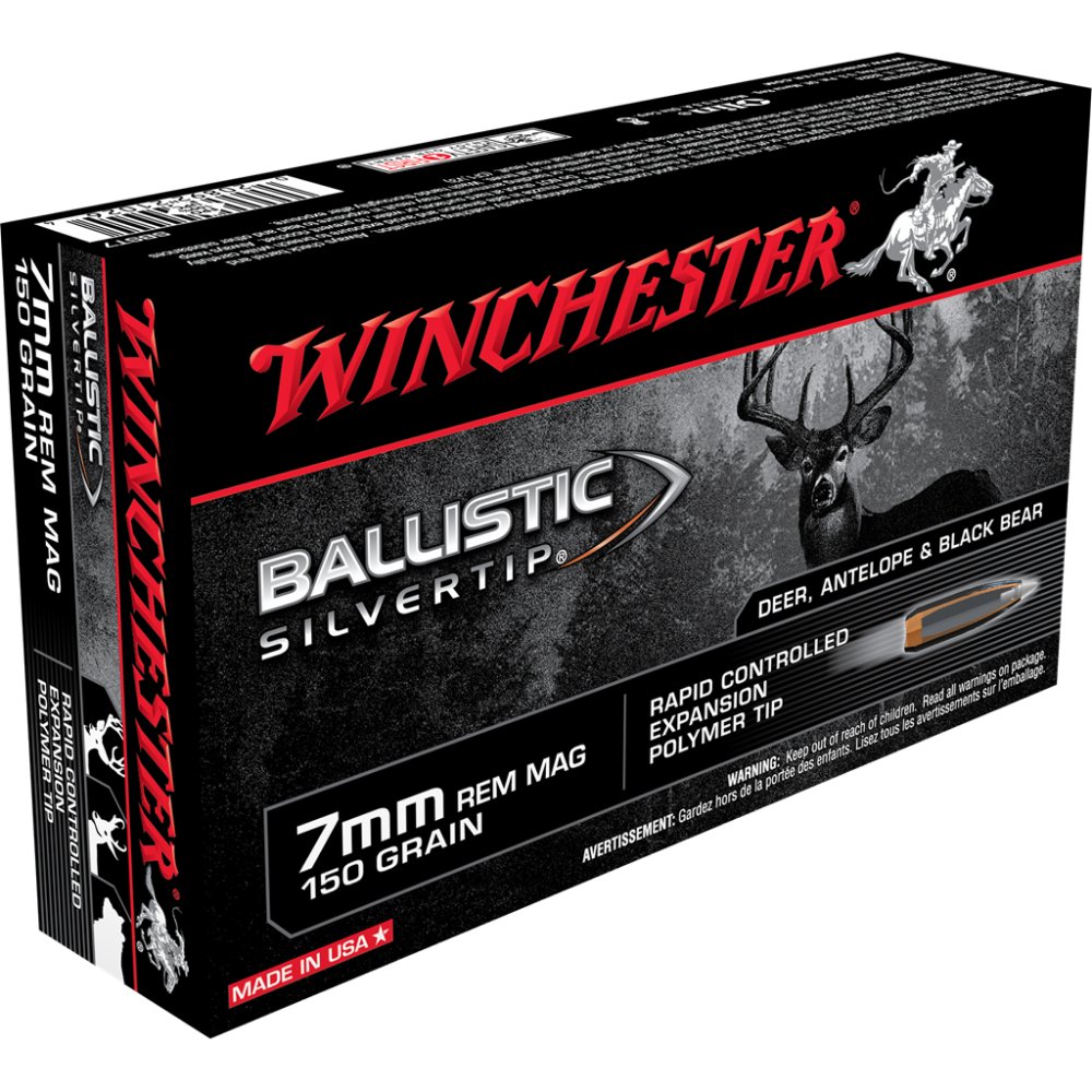 Winchester SBST7 7mm Remington Magnum 150gr Polymer Tip 20 Rounds - Winchester - RAPID CONTROLLED EXPANSION POLYMER TIP
