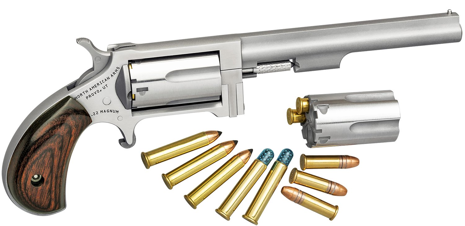 NAA Sidewinder 22LR/22WMR COMBO *CA Compliant 22 LR/22 Mag 5rd 4" MAGNUM - NAA - 22 LR | 22 Magnum