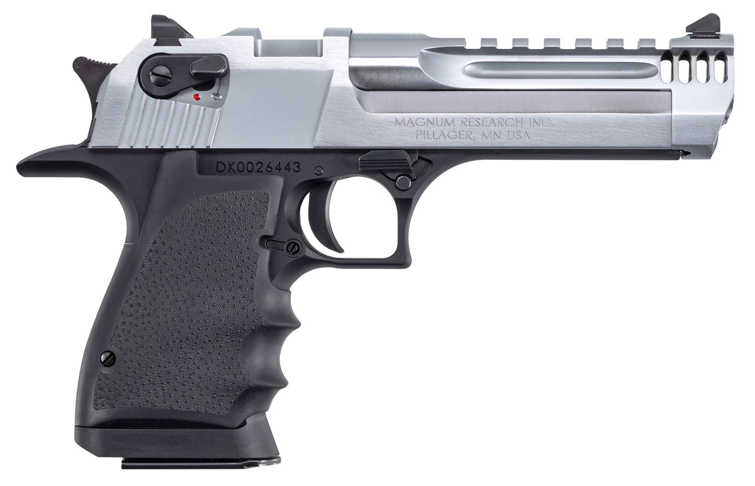 Magnum Research DE357L5BC Desert Eagle L5 357 Mag 5" Barrel Black Aluminum Frame Brushed Chrome Slide - Magnum Research - 357 Magnum
