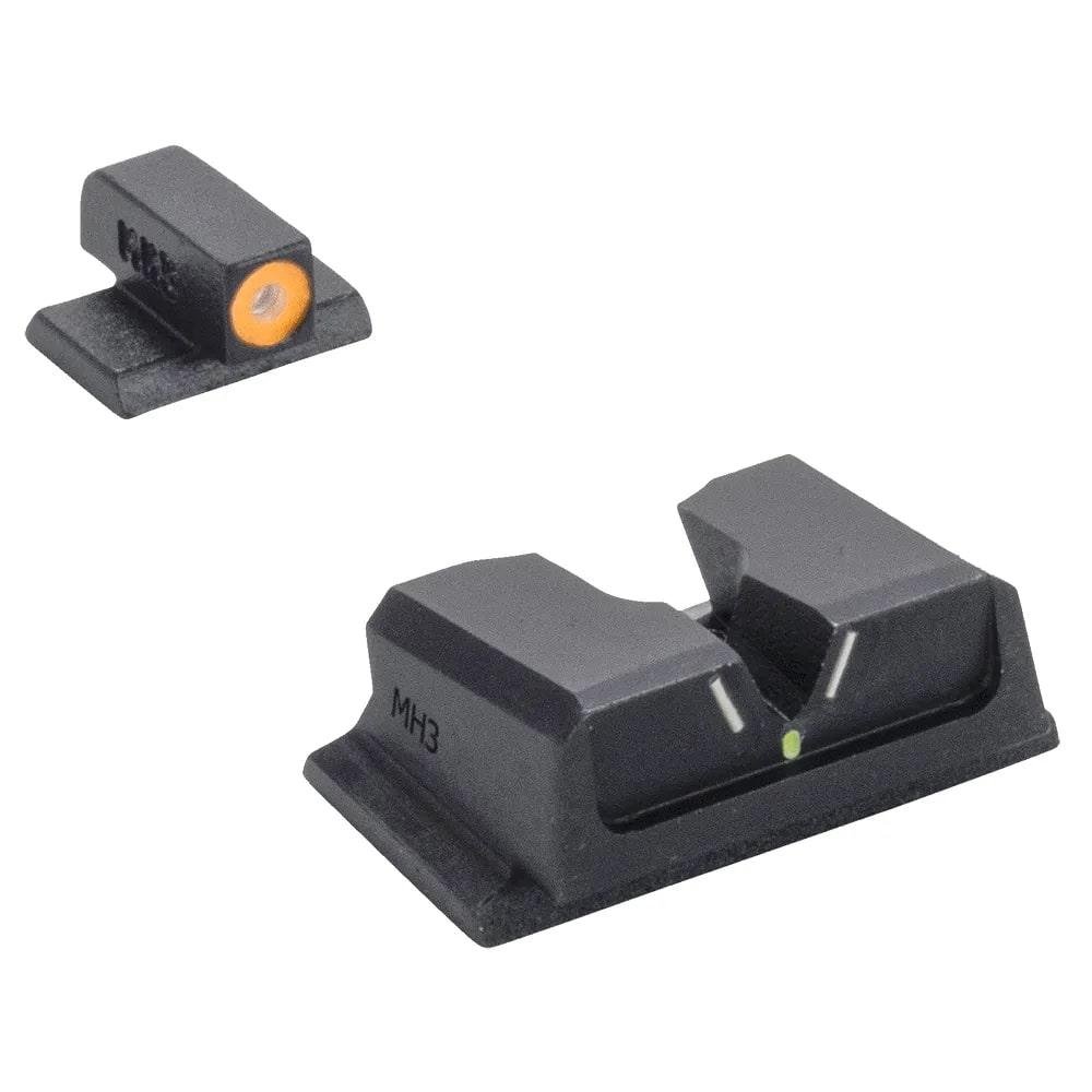 Meprolight 417103131 Hyper Bright V-Sight Set S&W M&P Green/Orange - Meprolight