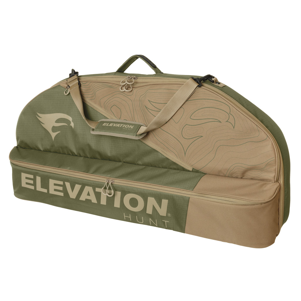 Elevation V1 TOPO Bow Case Olive/Tan 40" with Fleece Lining & Pockets