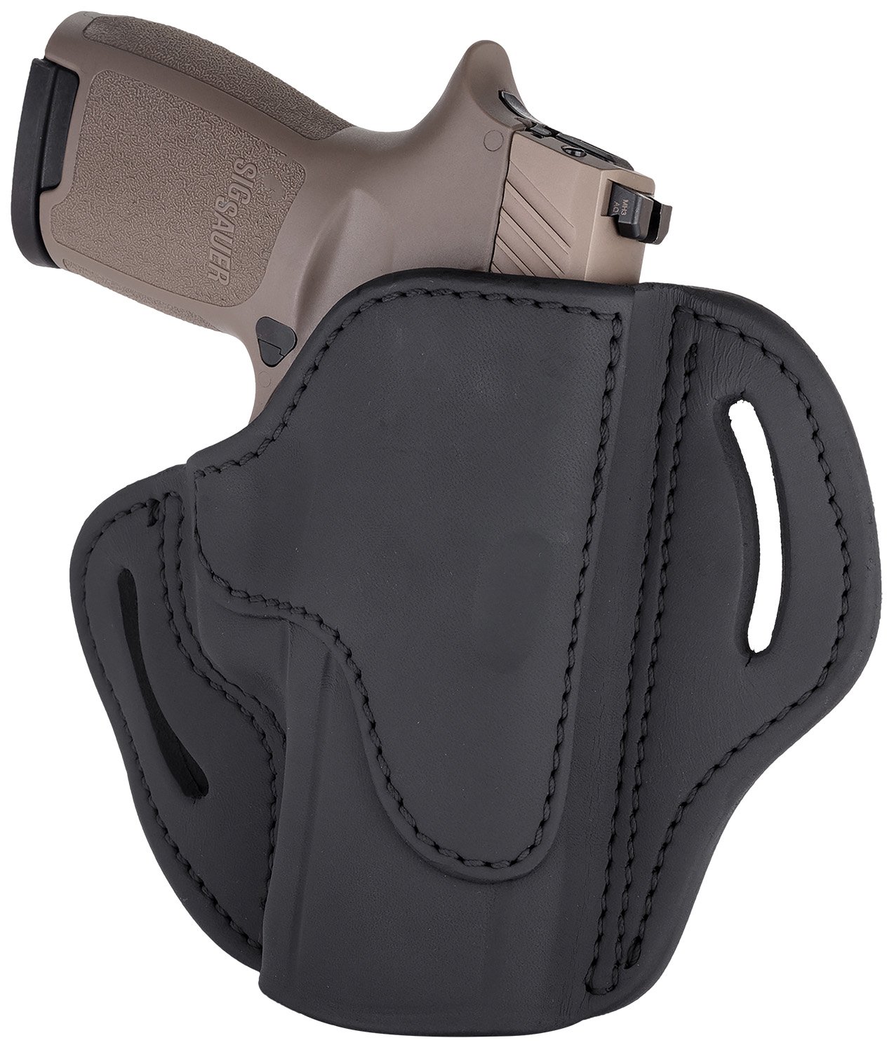 1791 Gunleather BH2.4S-SBL-R Belt Holster, Stealth Black, RH, OWB - 1791 Gunleather - STEALTH BLACK