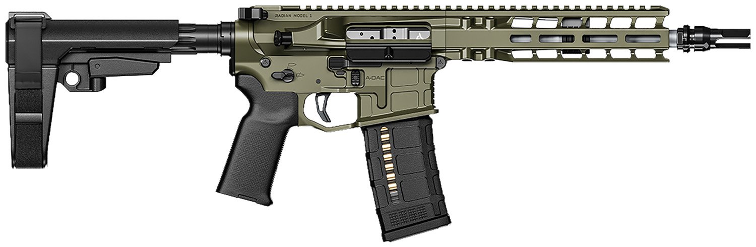 RADIAN WEAPONS R0505 Model 1 Pistol 300 Blackout 9" 30+1 OD Green... - Radian Weapons - .300 AAC Blackout (7.62x35mm)