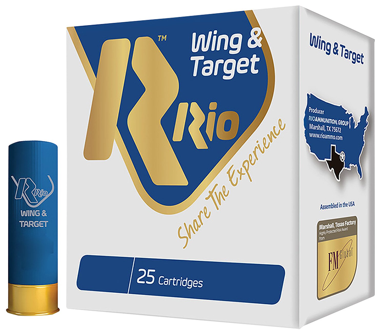 RIO Ammunition Wt2875 Wing & Target 12Gauge 2.75" 1OZ 7.5Shot 25 PER Box/10 - Rio Ammunition - 12 Gauge