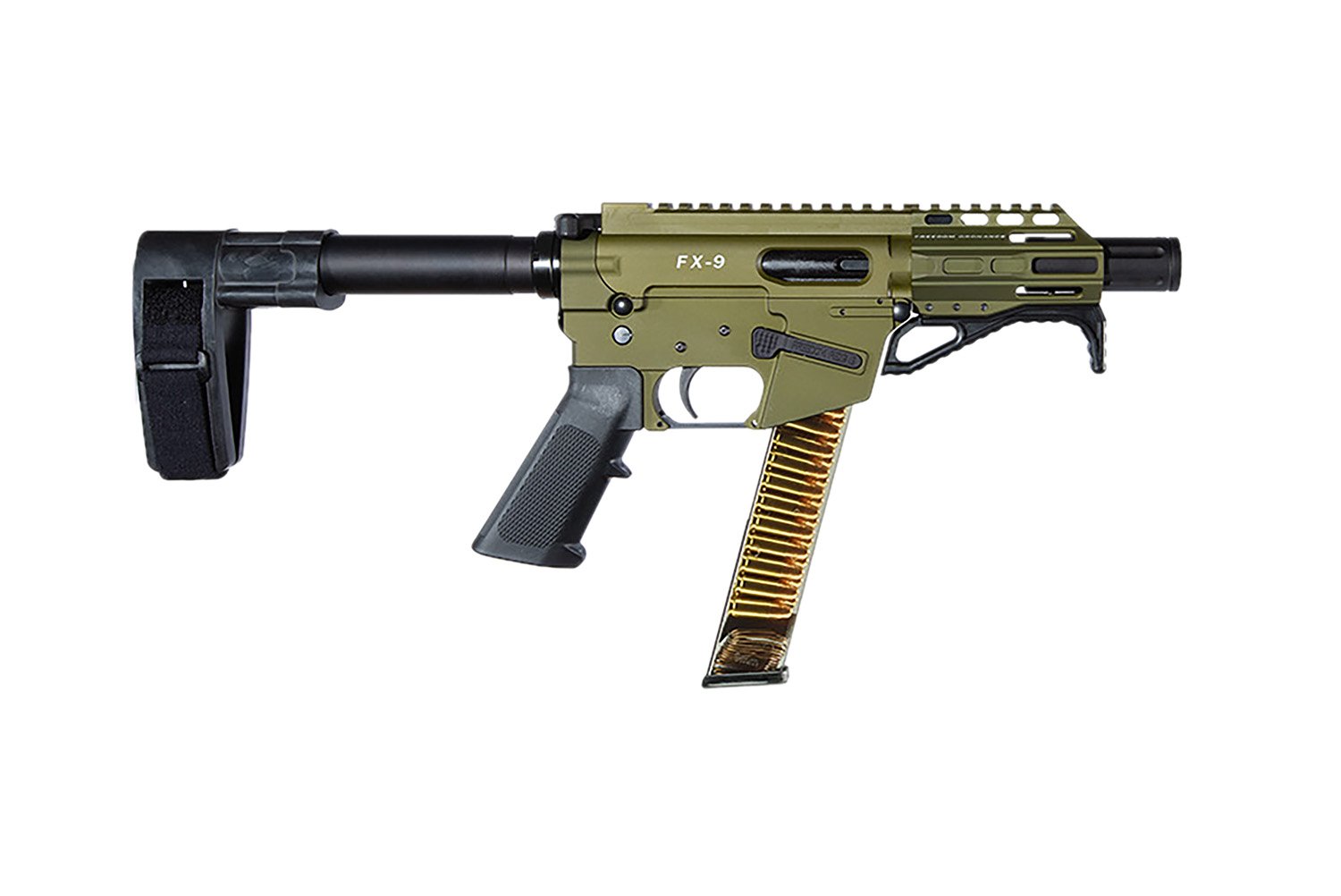 FREEDOM ORDNANCE FX9P4SBM-ODG FX9P 9mm Luger 4" OD Green - Freedom Ordnance - 9mm Luger (9x19 Parabellum)