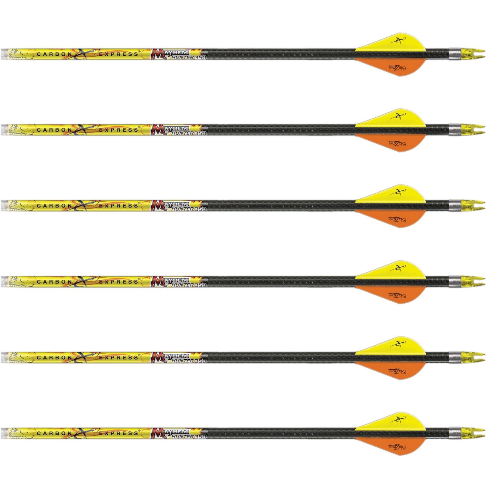 Mayhem Crossbow Bolts 22 in. Moon/Flat 6 pk.