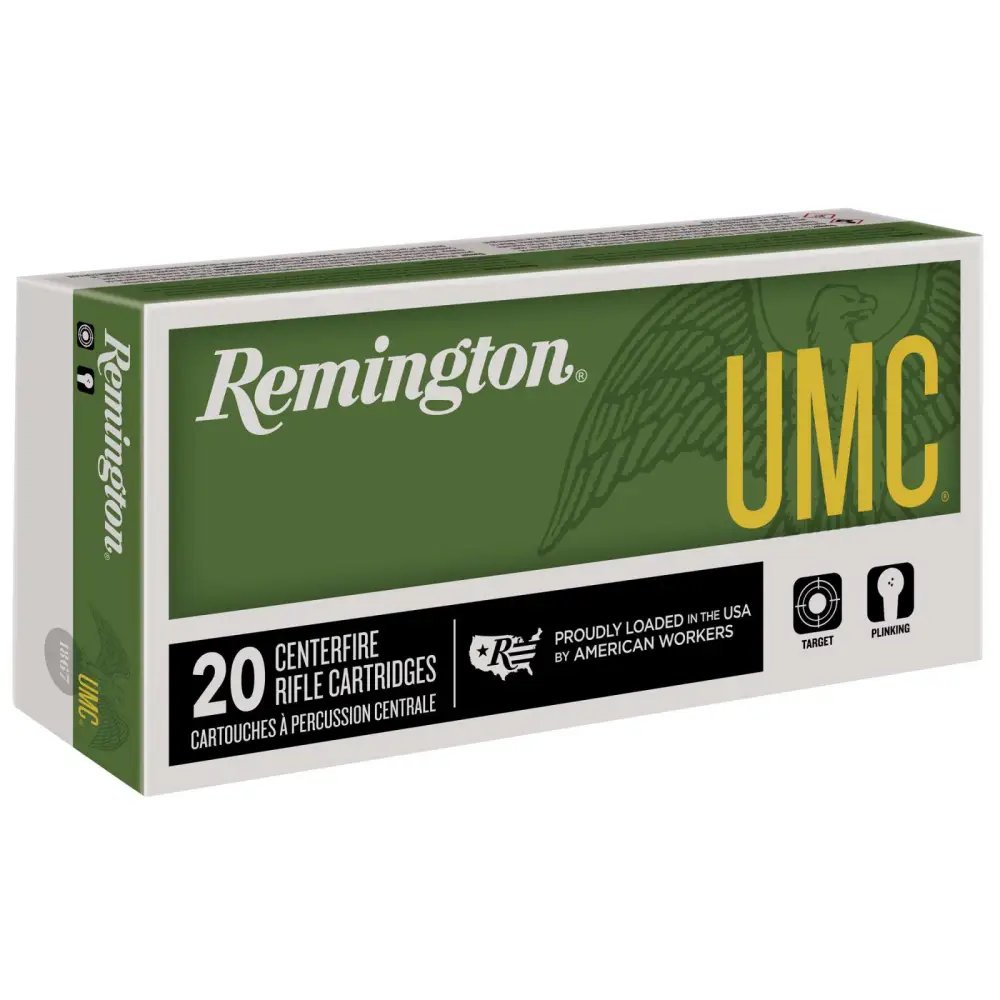 Buy Remington UMC 23661 Centerfire Rifle Ammo, 450 Bushmaster, 260 gr FMJ, 20 rd, Brass Color online