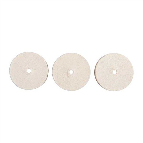 Brownells Unmounted Felt Bob Square 1"X3/8" 3 Pack - Brownells
