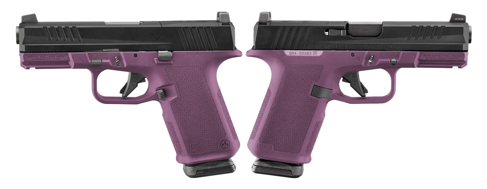 RUGER RXM 9MM PISTOL 4" BBL BLACK CHERRY MAGPUL EHG, O.R. 2-15RD MAGS
