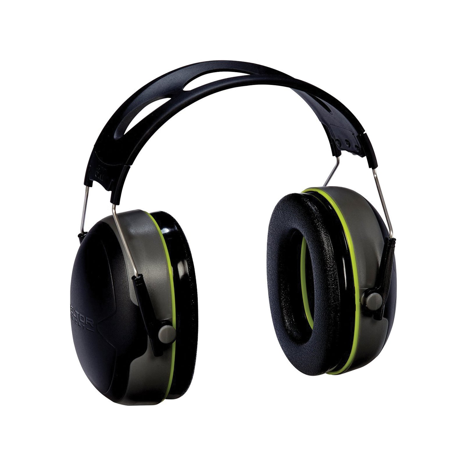 Peltor Bullseye Earmuff 97041 NRR 27 Black Folding Over Head