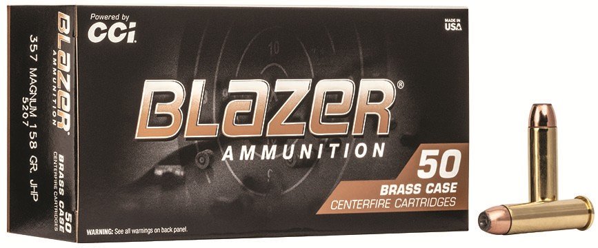 CCI 5207 Blazer Brass .357 Mag 158gr JHP 50 Rounds - CCI - JACKETED HOLLOW POINT