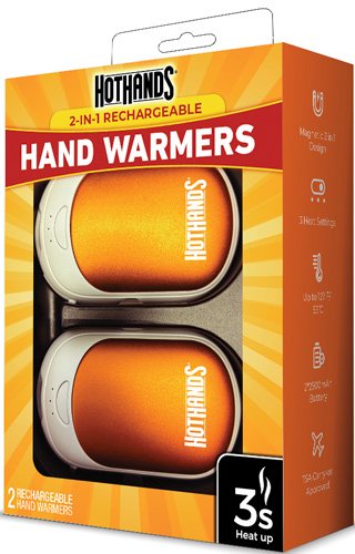 HotHands H163650 2-in-1 Rechargeable Hand Warmers, 10-Hour, 2 Pack - HotHands