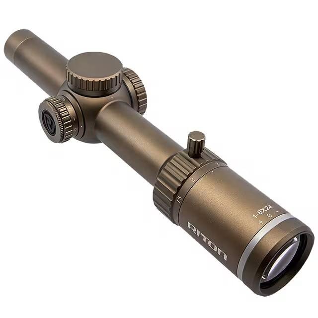 Riton X3 Tactix 1-8x24mm Illuminated OT FDE Riflescope 3T18ASIB