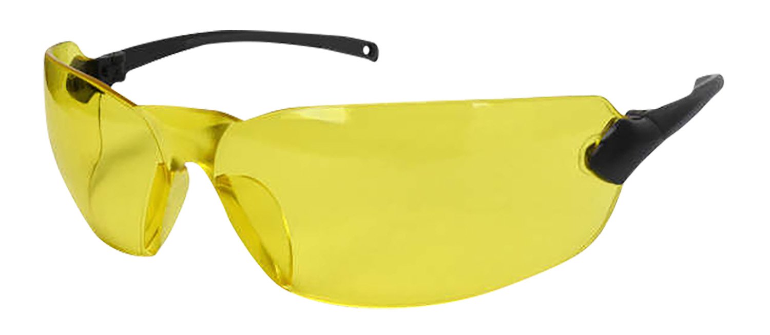 Radians Overlook OV140CS Lightweight Glasses - Amber Lens, Black Frame, UV Protection, ANSI Z87.1 Compliant - RAD - BLACK