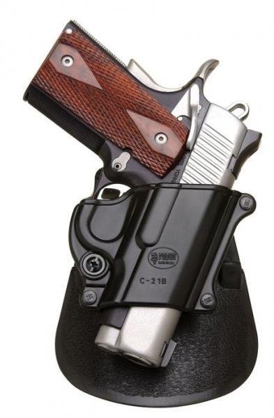 Buy Fobus C21B Compact OWB Paddle Holster Black Right Hand 1911 No Rail online