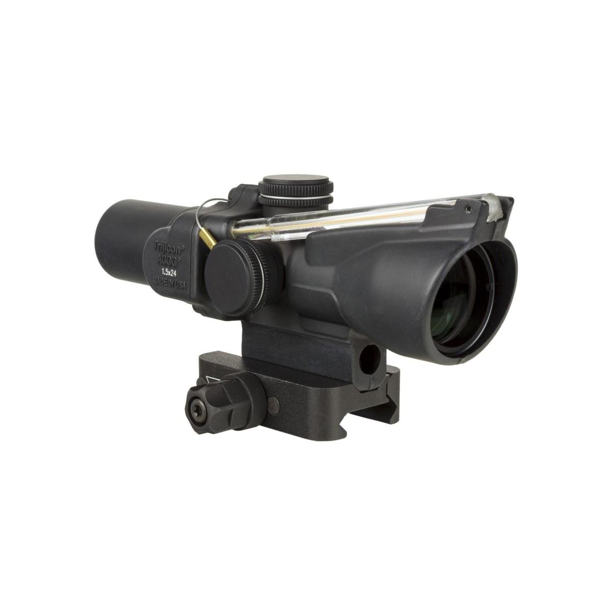 Trijicon TA45C400334 1.5x24 Amber 8 MOA Triangle Scope Matte Black - Trijicon