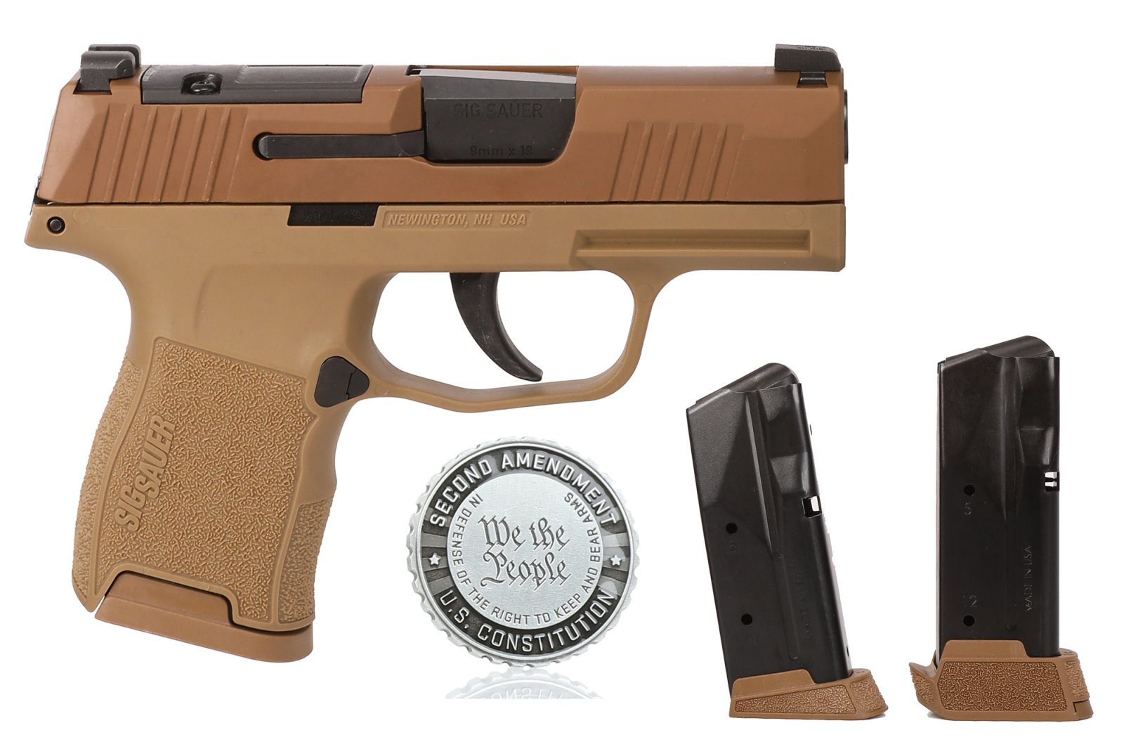 Sig SAUER P365 2A 9mm 3.1" XRay3 Sights 2x10rd/1x12rd Pistol 365-9-CXR3P-2A