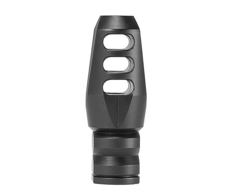 Mission First Tactical E2ARMD4 Muzzle Brake, 3-Port, .223/5.56, Black