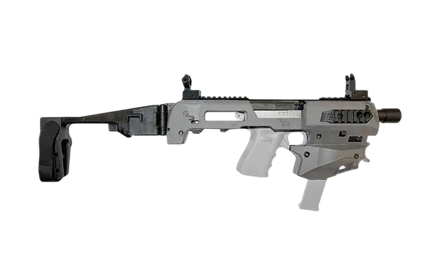 CAA MCKGEN3TU Micro Conversion Kit Gen 3 Glock 9/40 with Brace Gray