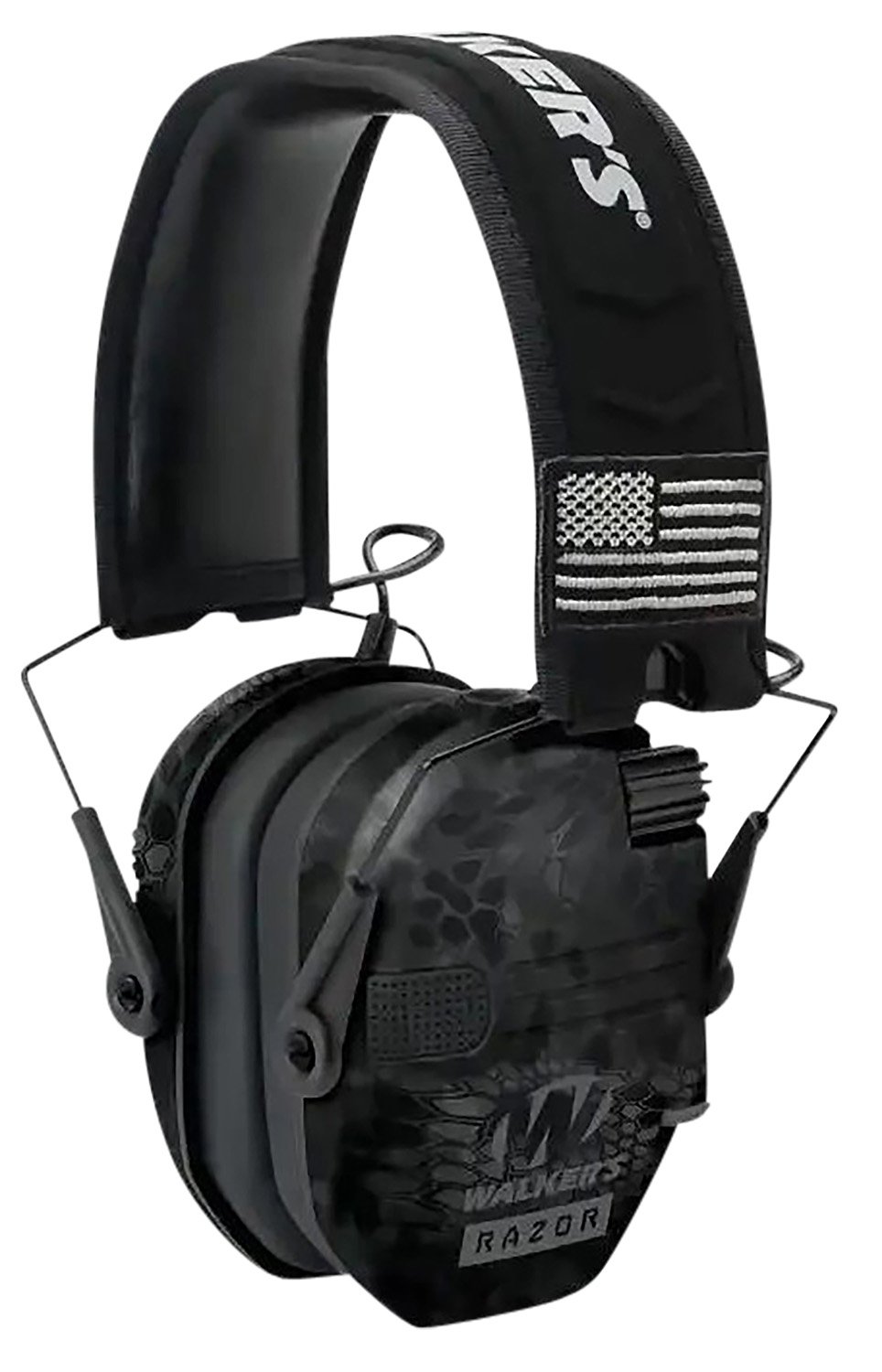 Walker's GWPRSEMPATKPT Razor Patriot Slim Muff 23 dB Kryptek Camo - WLKR