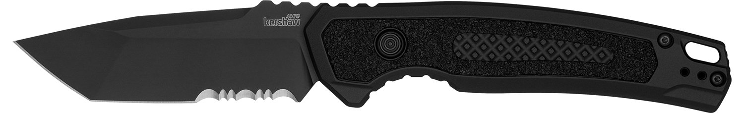 Kershaw 7105 Launch 16 Automatic 3.45" Folding Tanto Part Serrated... - Kershaw - TANTO