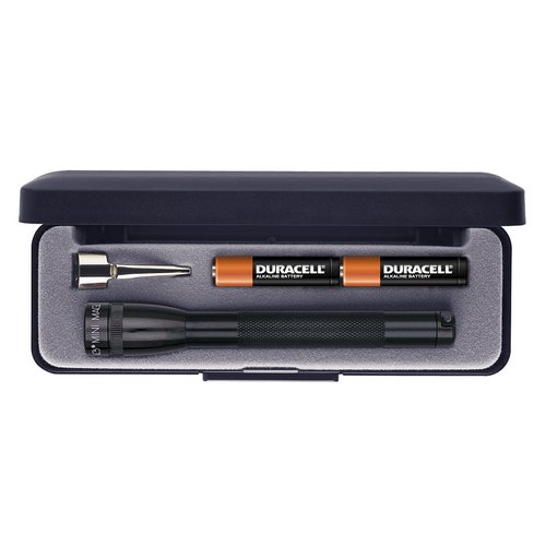 Maglite AAA Mini Flashlight Black 1.2 LED Multi-mode Switch Balanced Optics