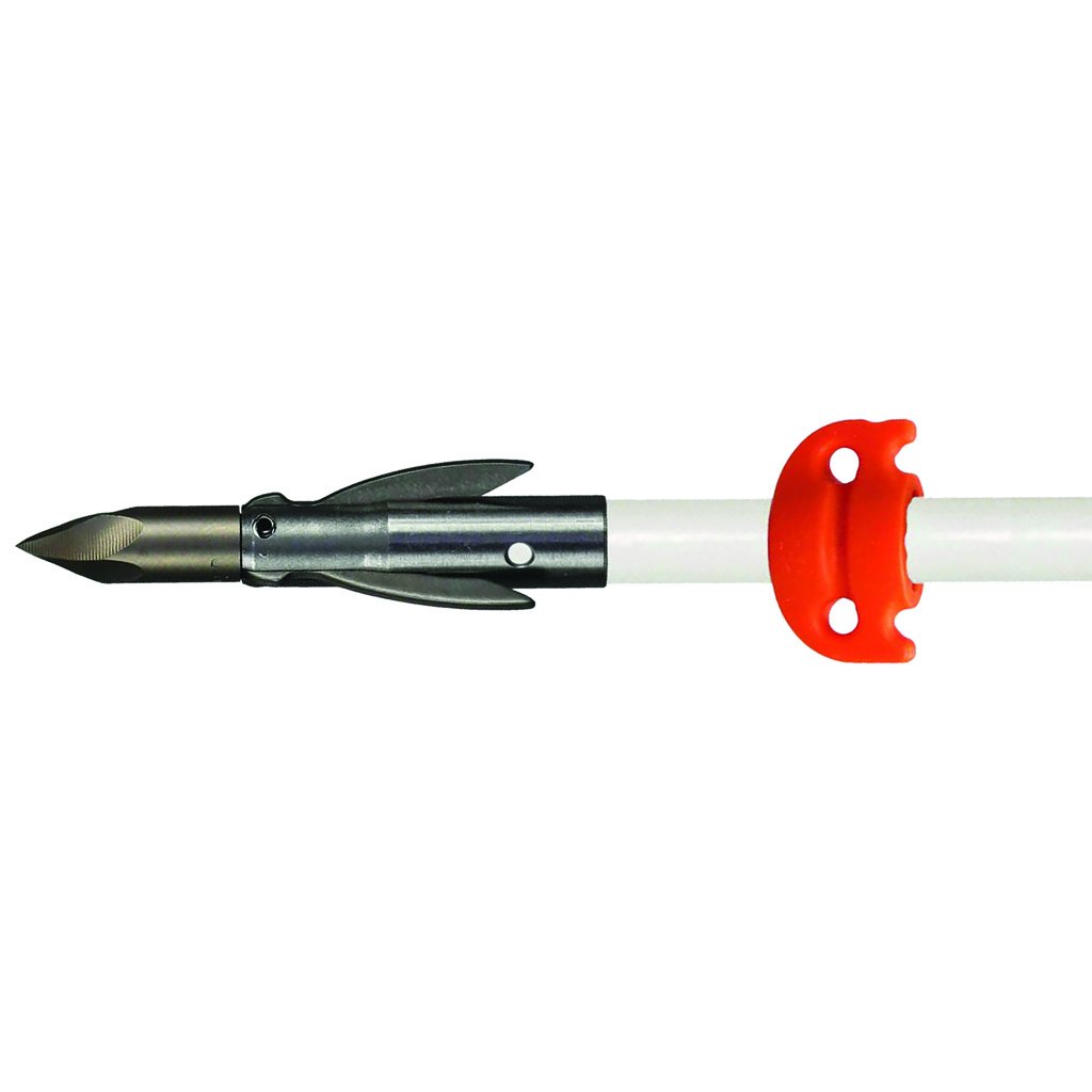AMS A206-WHT AnKor FX Bowfishing Arrow, Fiberglass Shaft, Safety Slide