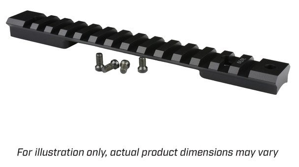Warne 7698M Mountain Tech Rail Black 7075-T6 Aluminum for Savage Axis