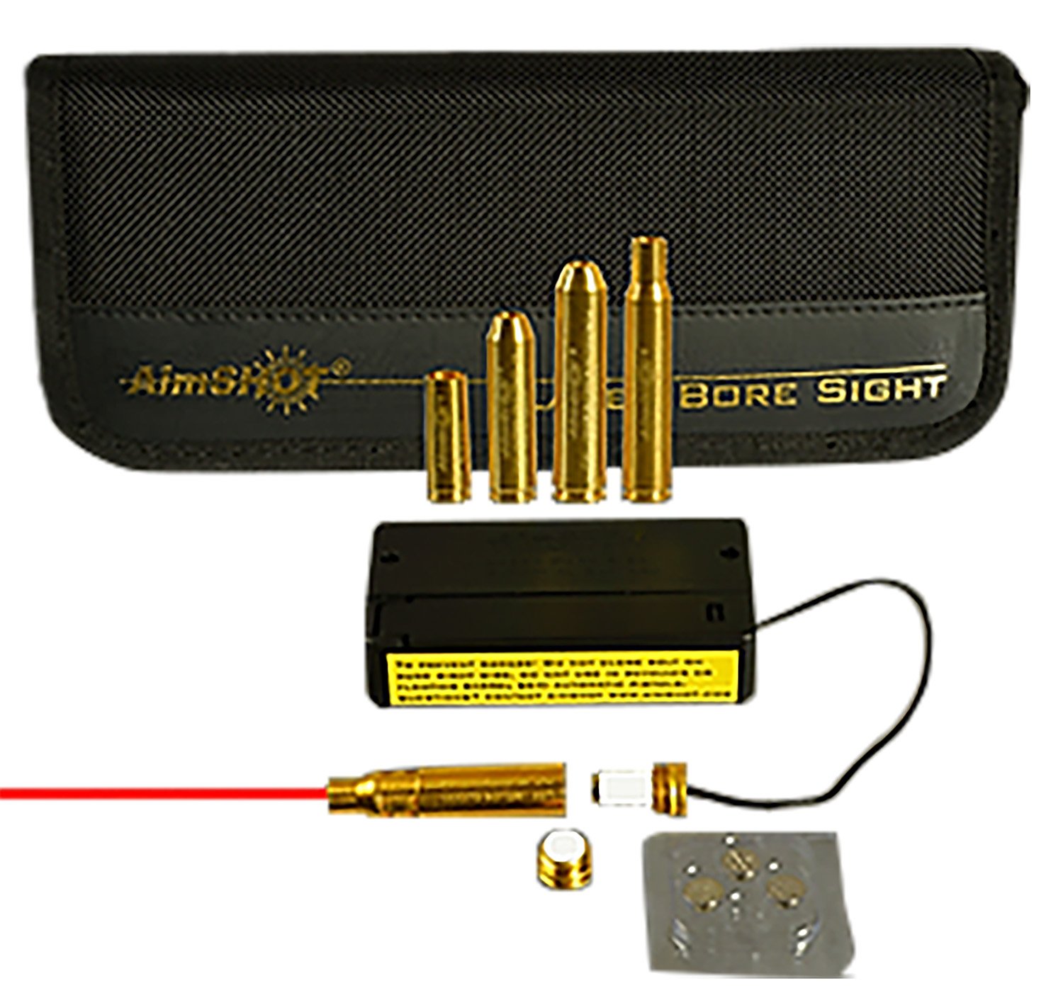 Aimshot MBSKIT3 Modular Rifle Boresighter Kit .243/.308/7.62x54mm Brass - AIMS - 243/308 WIN/7.62X54MM