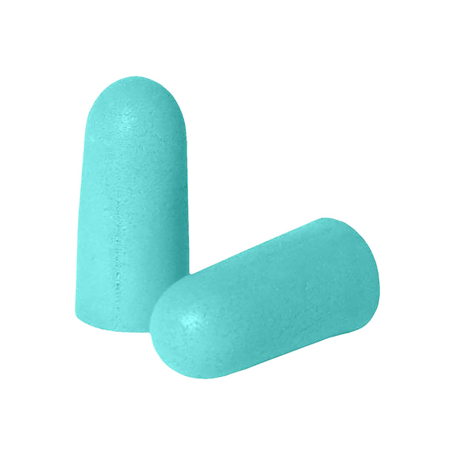 Radians Resistor 32 Ear Plugs Foam Aqua 25 Pairs Noise Reduction 32 dB - RAD - AQUA BLUE