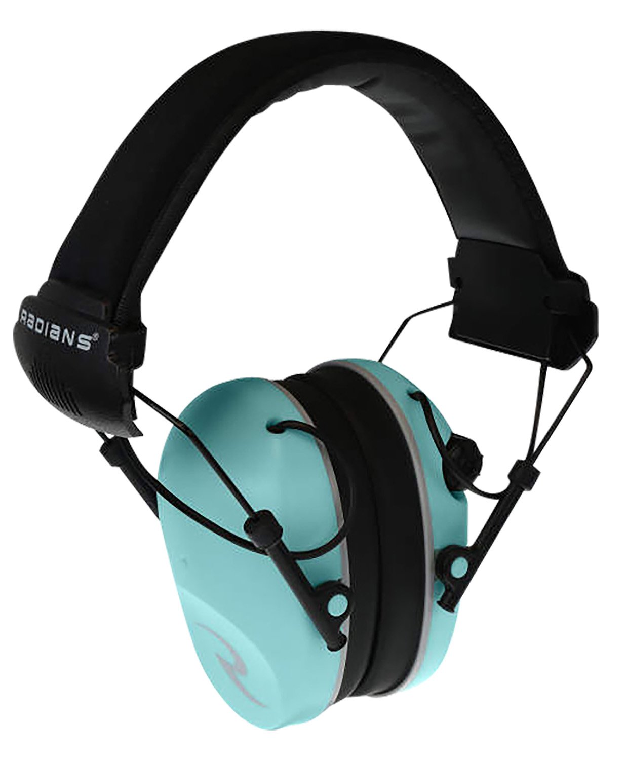 Radians R3220ECS Dual Mic Earmuff 23 dB Aqua Blue Compact Folding - RAD - AQUA BLUE